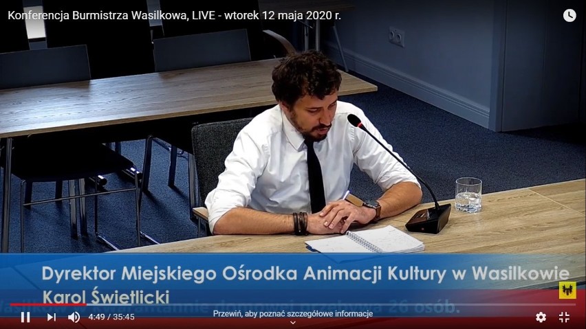 Karol Świetlicki, dyrektor Miejskiego Ośrodka Animacji...