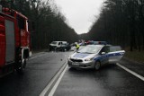 Wypadek na trasie Wrocław-Strzelin. Zderzenie trzech aut i utrudnienia 