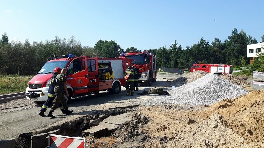 Strażacy ratowali rannych w wypadku drogowym podczas ćwiczeń w Przysusze [ZDJĘCIA]