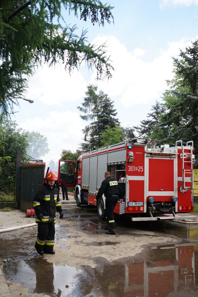 Pożar na Sołtysowskiej w Krakowie