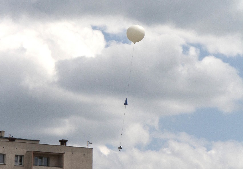 Start balonu stratosferycznego w Grudziądzu