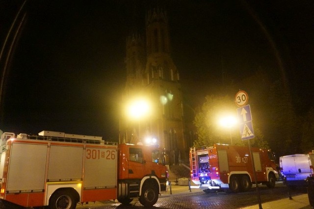 O godz. 22.15 uruchomił się alarm pożarowy w archikatedrze