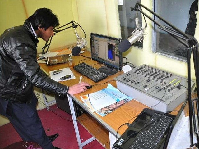 Rozgłośnia radiowa w Ghazni Radio Station..