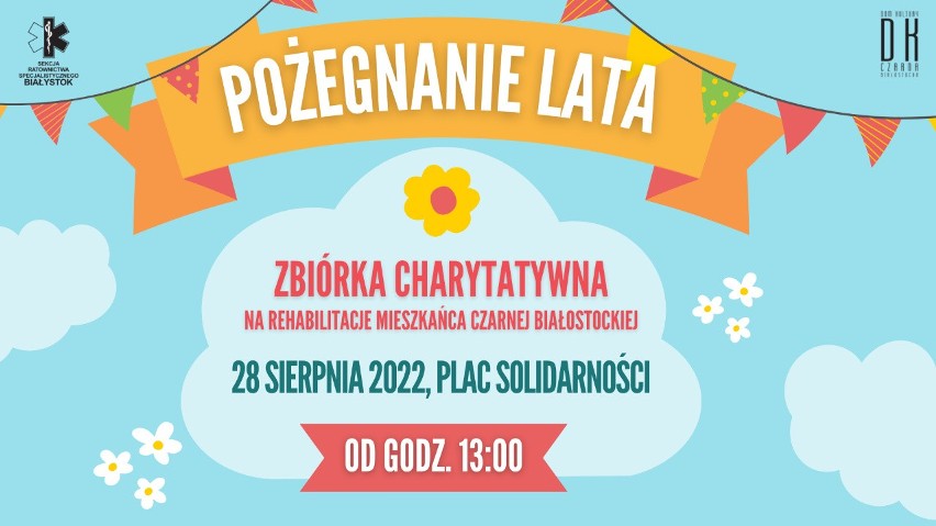 Czarna Białostocka. 28 sierpnia 2022r. na Placu Solidarności odbędzie się zbiórka funduszy na rehabilitację Sebastiana
