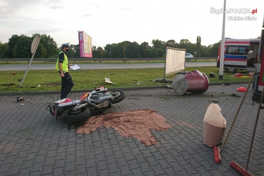 Motocyklista uciekał przed policją w...