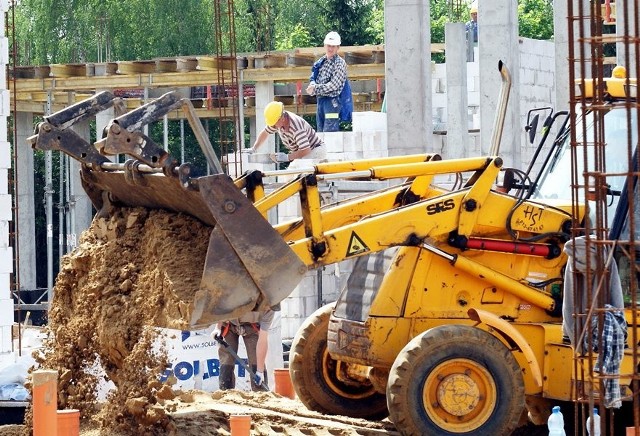 Migawka z placu budowy pijalni wód mineralnych