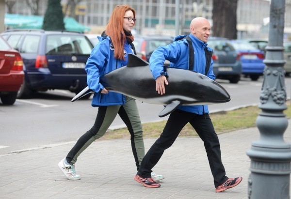 Wojciech Andrearczyk i Marta Stawniak z Błękitnego Patrolu WWF