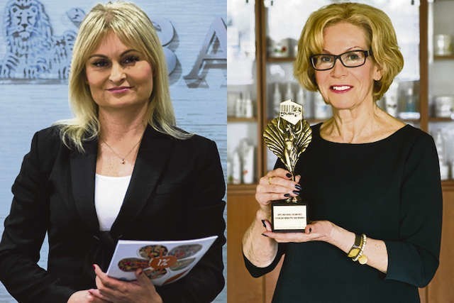 Olga Dębska (z lewej) w bankowości pracuje już 20 lat. Krystyna Arcabowicz z sukcesami kieruje firmą