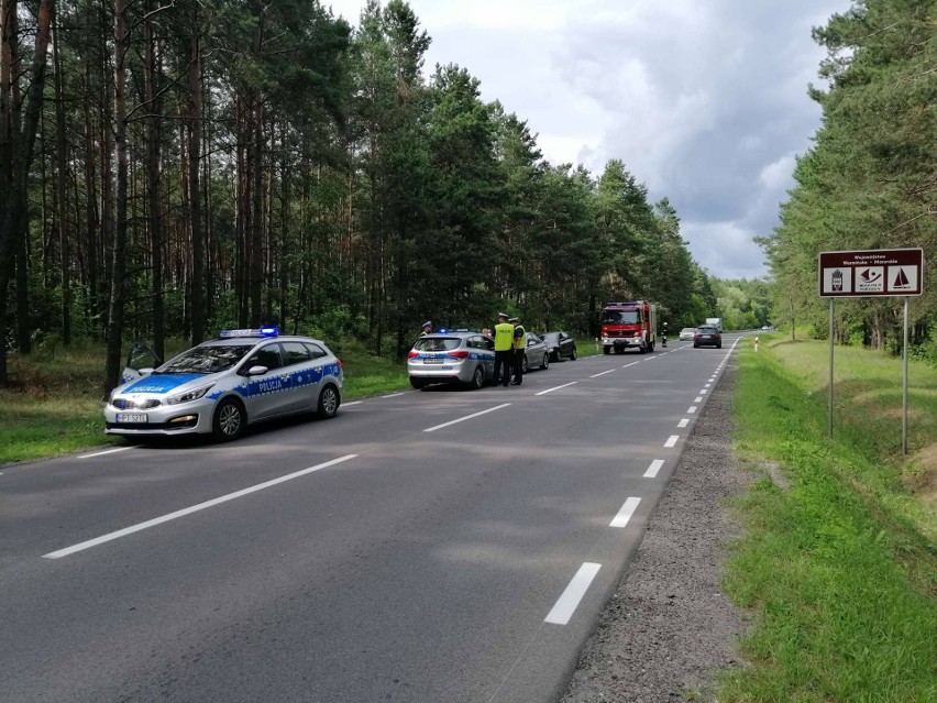 Grajewo. Pijany kierowca spowodował wypadek na DK 65 [ZDJĘCIA]