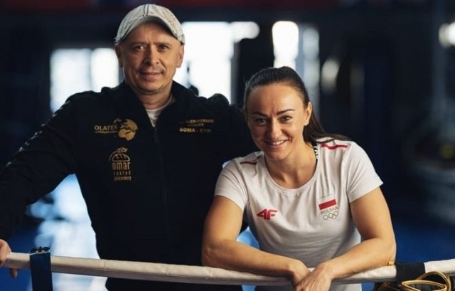 Sandra Drabik i jej trener Marek Soboń