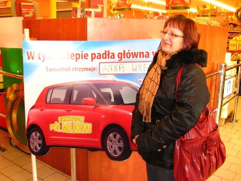 Anna Wilenska robiąc zakupy w sklepie wygrala samochód