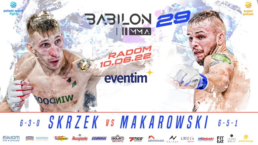 Marcin Skrzek i Damian Zuba powalczą u siebie w Radomiu. Babilon MMA 29 już coraz bliżej