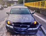 18-letni kierowca BMW wjechał w przystanek autobusowy. Zobacz zdjęcia! 23.10.2023
