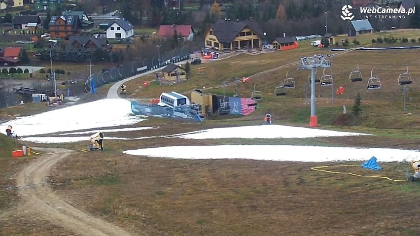 Stacja Master-Ski w Tyliczu uruchomiła armatki śnieżne