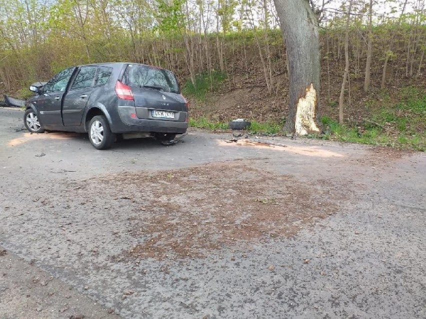 Wypadek na drodze wojewódzkiej nr 234 w Gogolewie niedaleko Gniewa