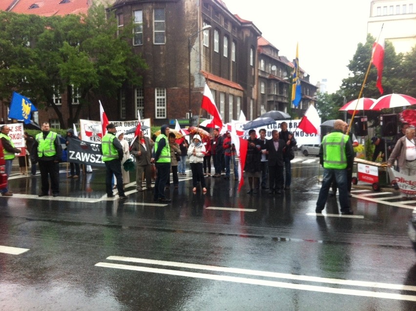 Manifestacja LOS w obronie polskości Śląska