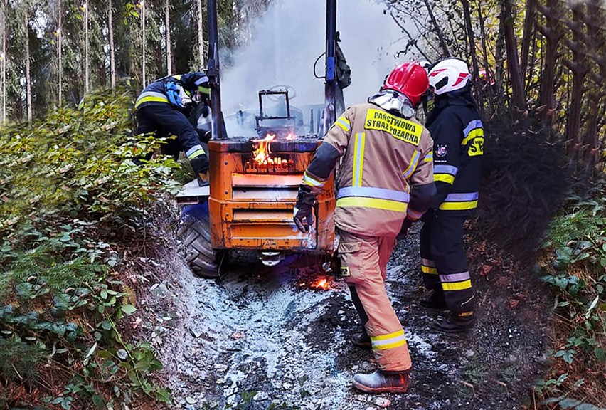 Gdyby nie ugasili pożaru maszyny, mógł zapalić się górski las koło Mszany Dolnej
