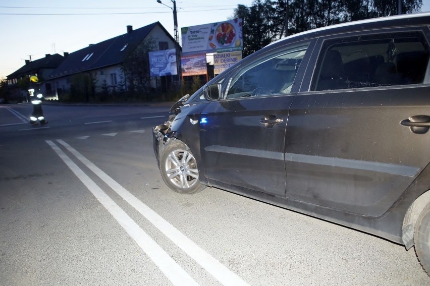 Kolizja w Gąbinie. Sprawca ukarany mandatem przez policję