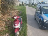 W Rębowie wpadł pijany motorowerzysta. Ta przejażdżka może drogo kosztować