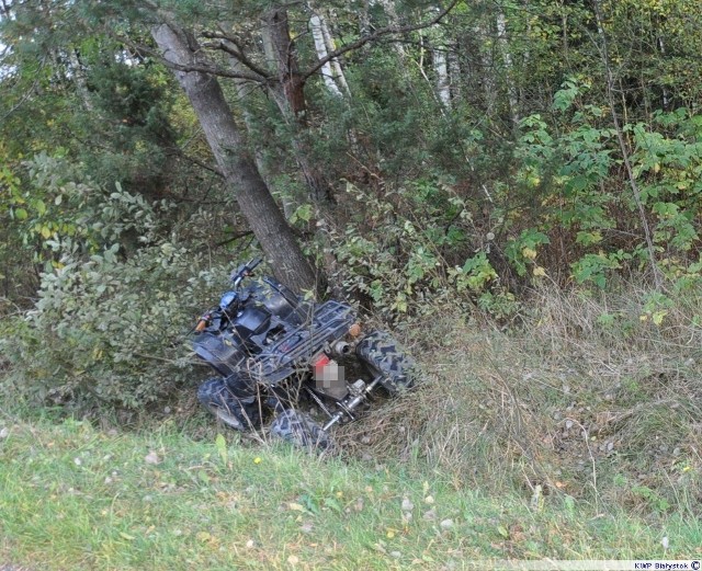 34-latek kompletnie pijany kierował quadem