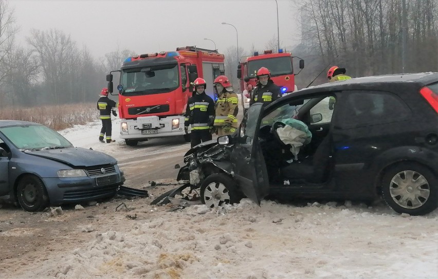 Na ul. Orląt Lwowskich w Oświęcimiu doszło rano do wypadku z...