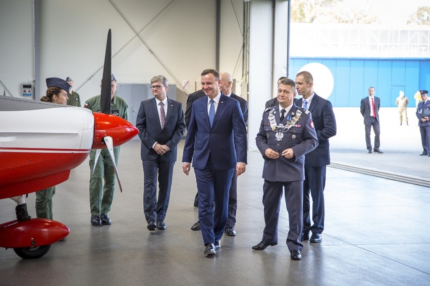 Andrzej Duda na inauguracji roku akademickiego w "Szkole Orląt" w Dęblinie