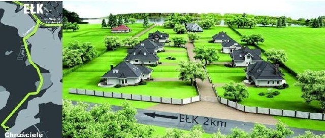 Jak zapewniają inwestorzy, nowe osiedle nad Jeziorem Ełckim będzie wyjątkowe. Jego dużą zaletą jest lokalizacja &#8211; w pięknym miejscu i zaledwie 2 kilometry od centrum Ełku.