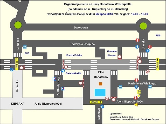 Tak będzie można ominąć zamknięte ulice w centrum miasta