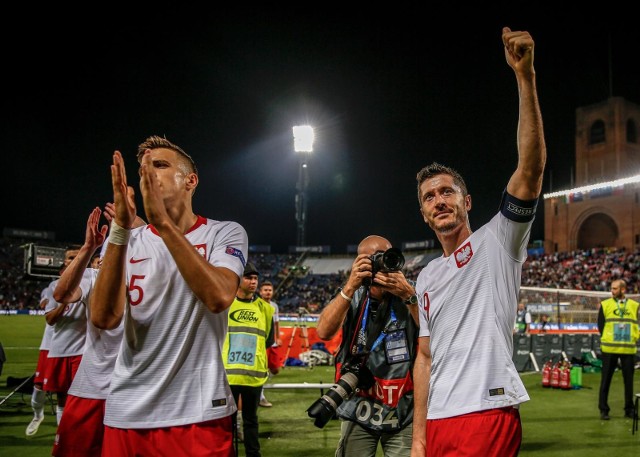 07.09.2018 wlochy. bolonia.  stadion dall'ara.  liga narodow.   mecz  wlochy - polska. nz.  robert lewandowski - 9 , jan bednarek - 5 fot. karolina misztal / polska press/dziennik baltycki