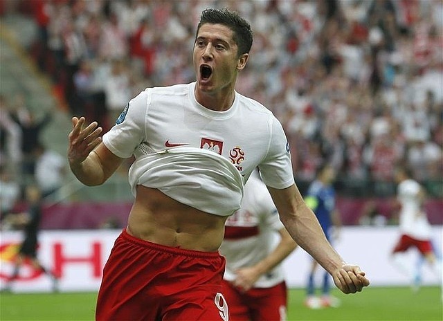 Robert Lewandowski, napastnik reprezentacji Polski.