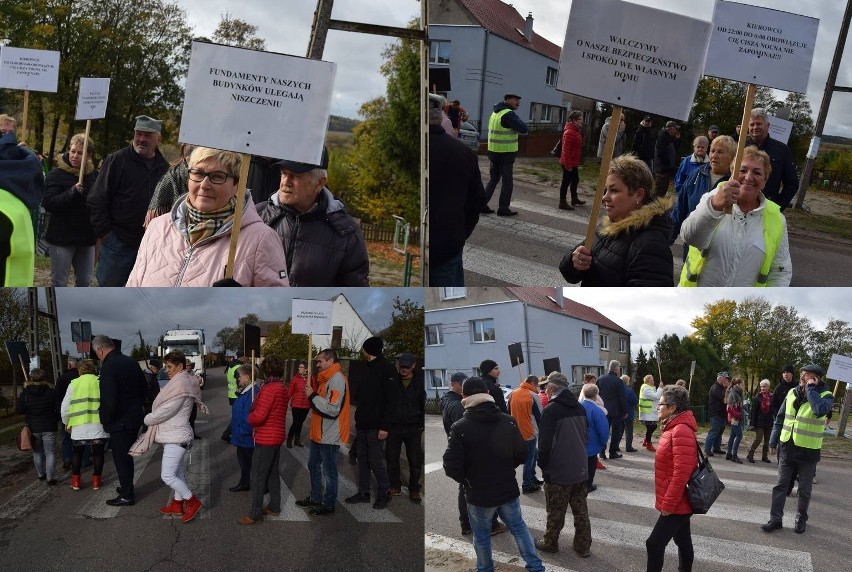 Protest mieszkańców w Parsęcku. Blokowali ruch [ZDJĘCIA]