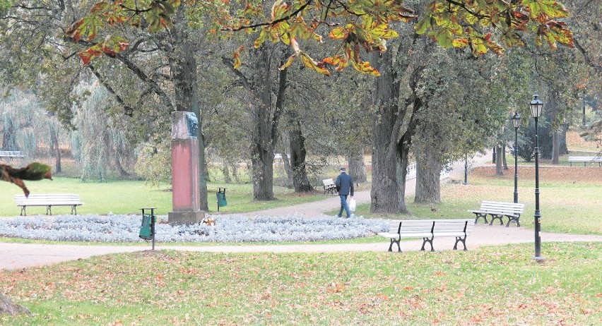 Nałęczowski park urzeka także w swej jesiennej odsłonie.