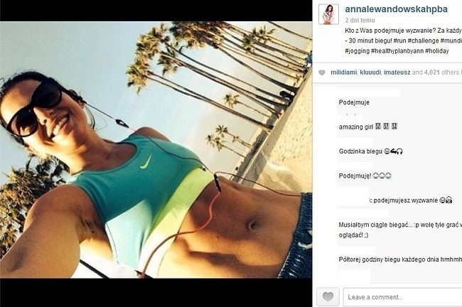 Anna Lewandowska nie zapomina o porannym joggingu!...