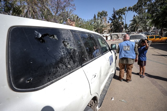 Izraelski czołg ostrzelał samochód ONZ