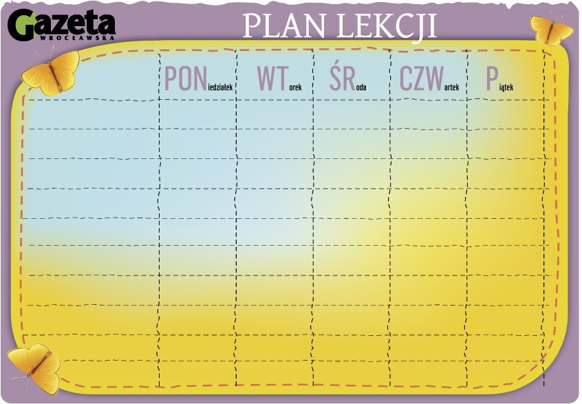 Plan lekcji