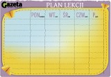 Plan lekcji - pobierz i wydrukuj [WZORY PLANÓW LEKCJI]