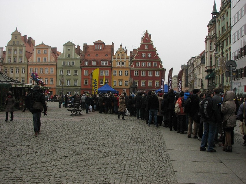 Wrocław, darmowe choinki na placu Solnym