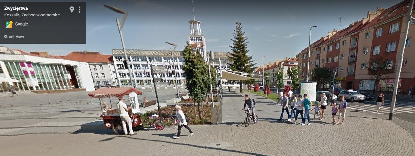 Przyłapani przez kamerę Google Street View w Koszalinie.