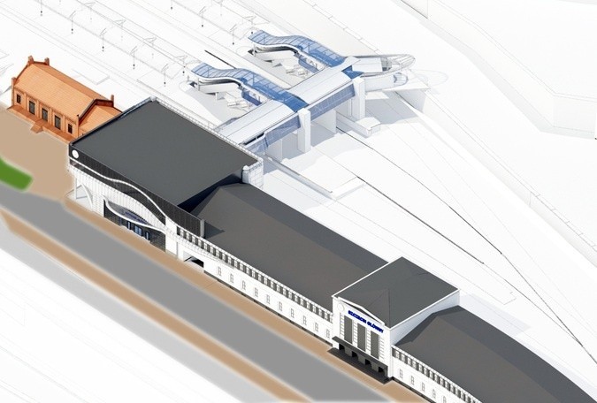 W rejonie nowego dworca powstały przystanki tramwajowe. W...