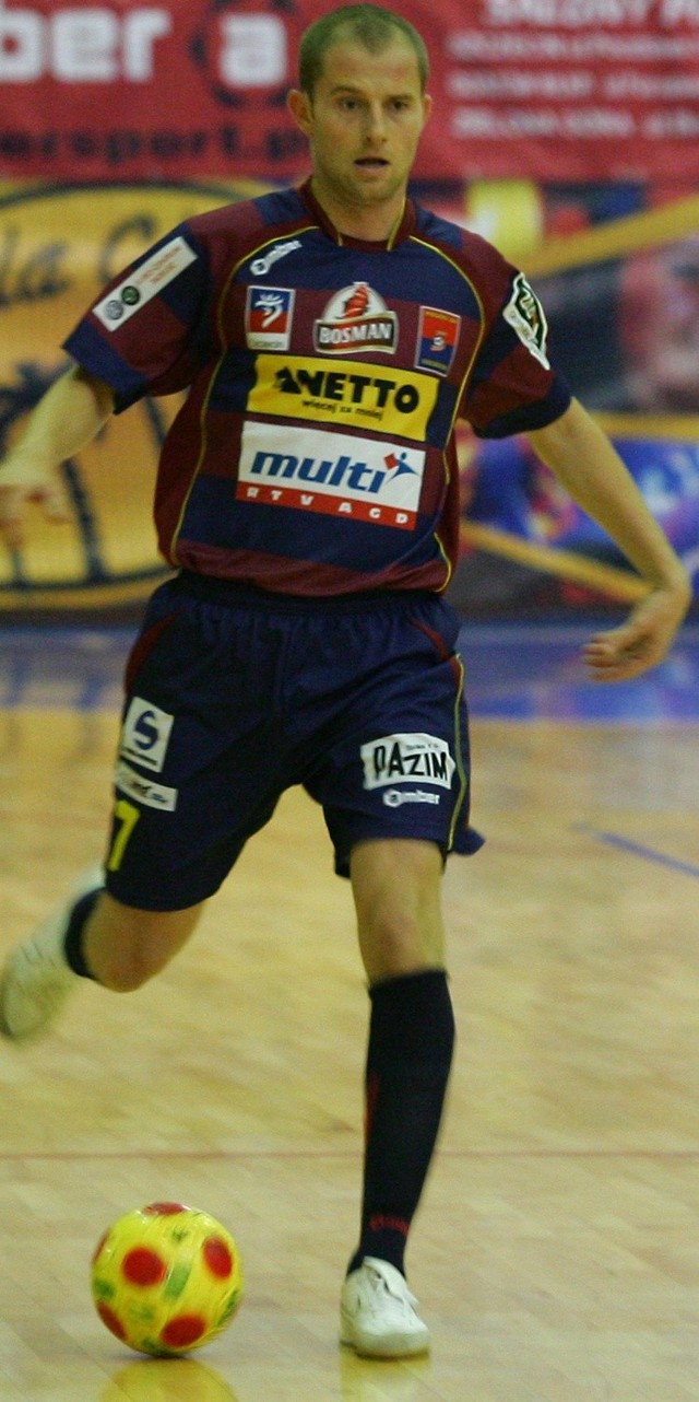 Na zdjęciu zawodnik Pogoni`04 Szczecin, Łukasz Piasecki.