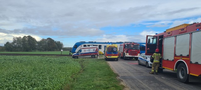 Drzewo spadło pod pociąg za miejscowością Baszewice