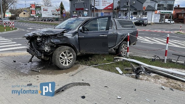 Kolizja w centrum Łomży