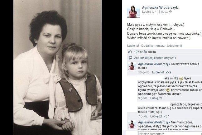 To Agnieszka Włodarczyk z babcią!...