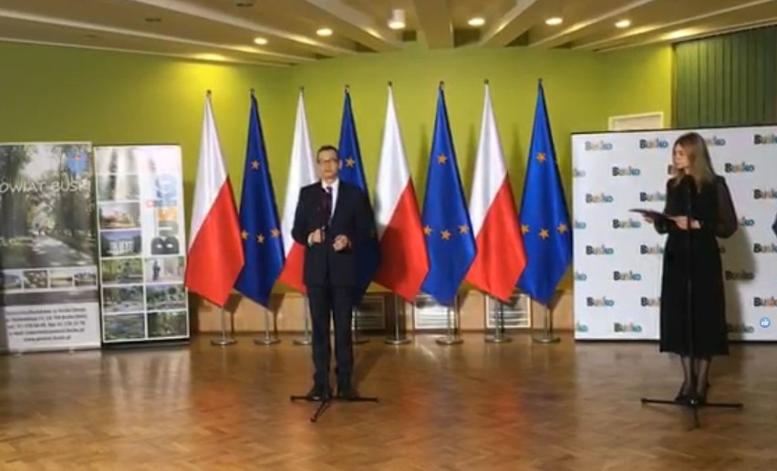 Premier Mateusz Morawiecki w Busku-Zdroju. Spotkanie z samorządowcami [ZAPIS TRANSMISJI]