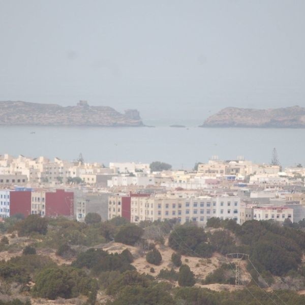 Widok na Essaouirę. W tle Wyspy Purpurowe.