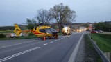 Koszmarny wypadek na drodze Wrocław - Kłodzko. Czołowe zderzenie trzech aut, 5 osób rannych, lądował LPR. Zobaczcie zdjęcia