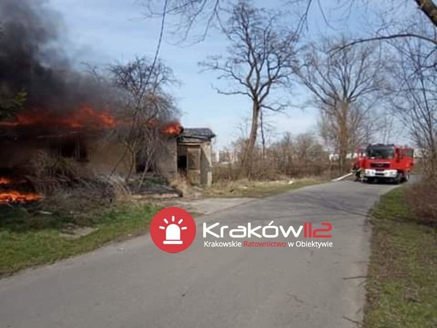 Pożar w Krakowie - zdjęcia dzięki uprzejmości serwisu Kraków...