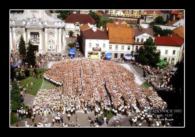 Wadowice. Żywy portret Jana Pawła II. 2002r.