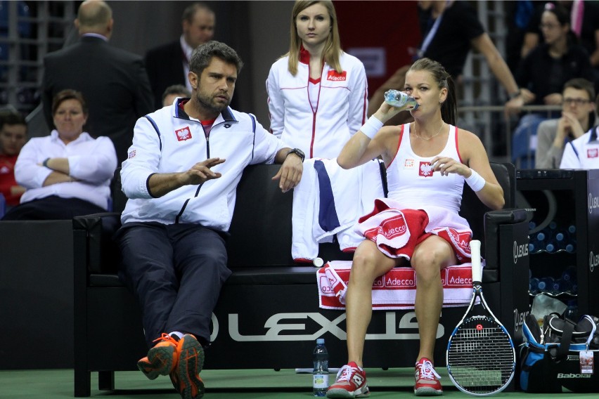 Tomasz Wiktorowski i Agnieszka Radwańska