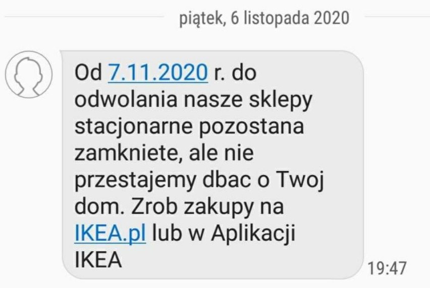 IKEA zamknięta od 7 listopada. Agata i sklepy meblowe również nieczynne od soboty. Rząd zdecydował w ostatniej chwili w piątek wieczorem
